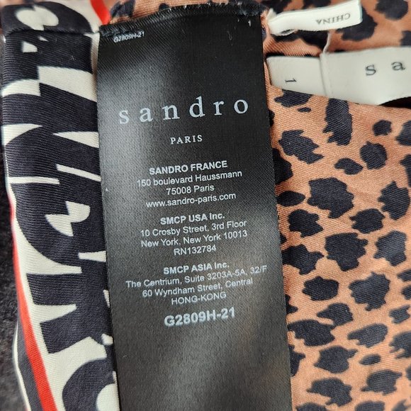 Sandro Paris Wool Silk Reversible Open Front Cardigan Sweater sz 1/S SHRUNKEN - Picture 8 of 11